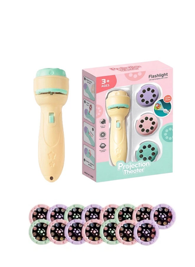 Flashlight for Kids, Toddler Projector Toys for 3+ Year Old Boys Girls, Educational Learning Toy with 48/80/120 Patterns, Preschool STEM Cognition Flashlight, Safe ABS Projector Night Light, Birthday Gift for Boys Girls - Image 1